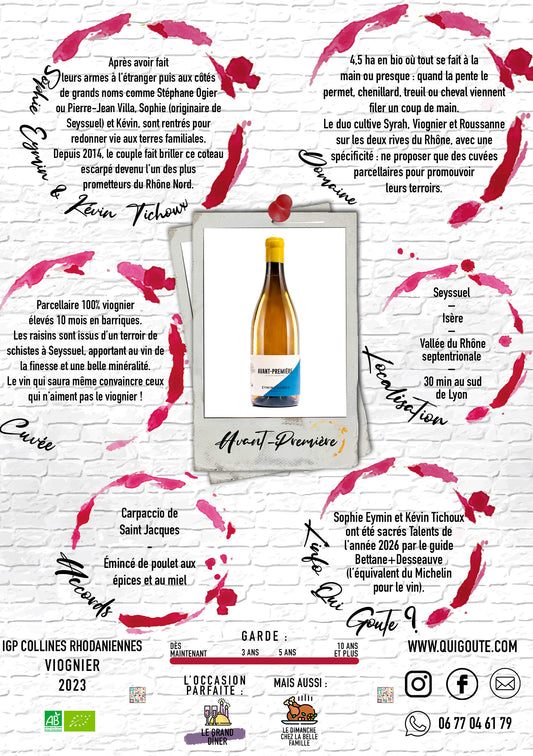 Avant-première Blanc 2023 - Eymin Tichoux