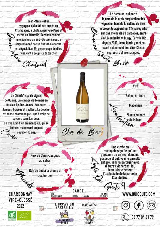 Clos du Buc 2022 - Jean-Marie Chaland