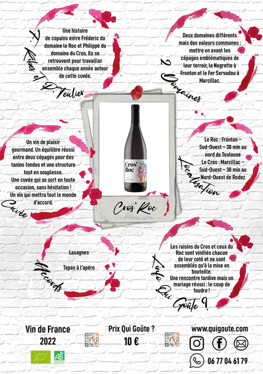 Cros'Roc 2022 - Domaine le Roc et du Cros