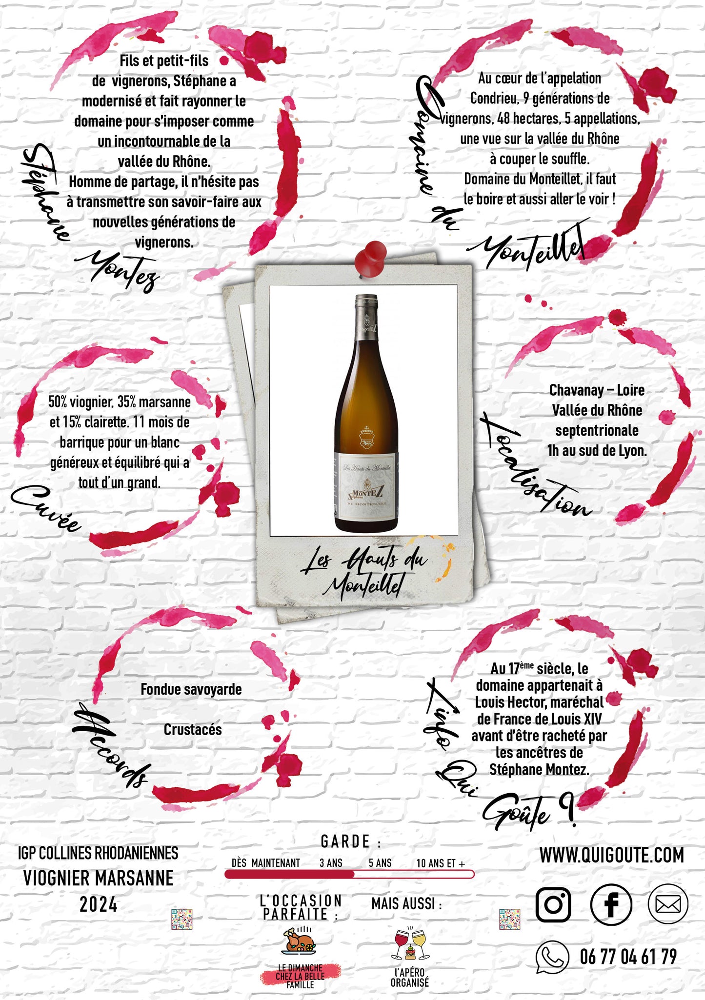 Les Hauts du Monteillet Blanc 2024 - Stéphane Montez