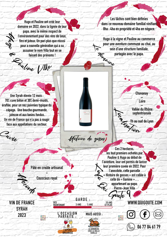 Histoire de gosses 2023 - Hugo et Pauline Villa