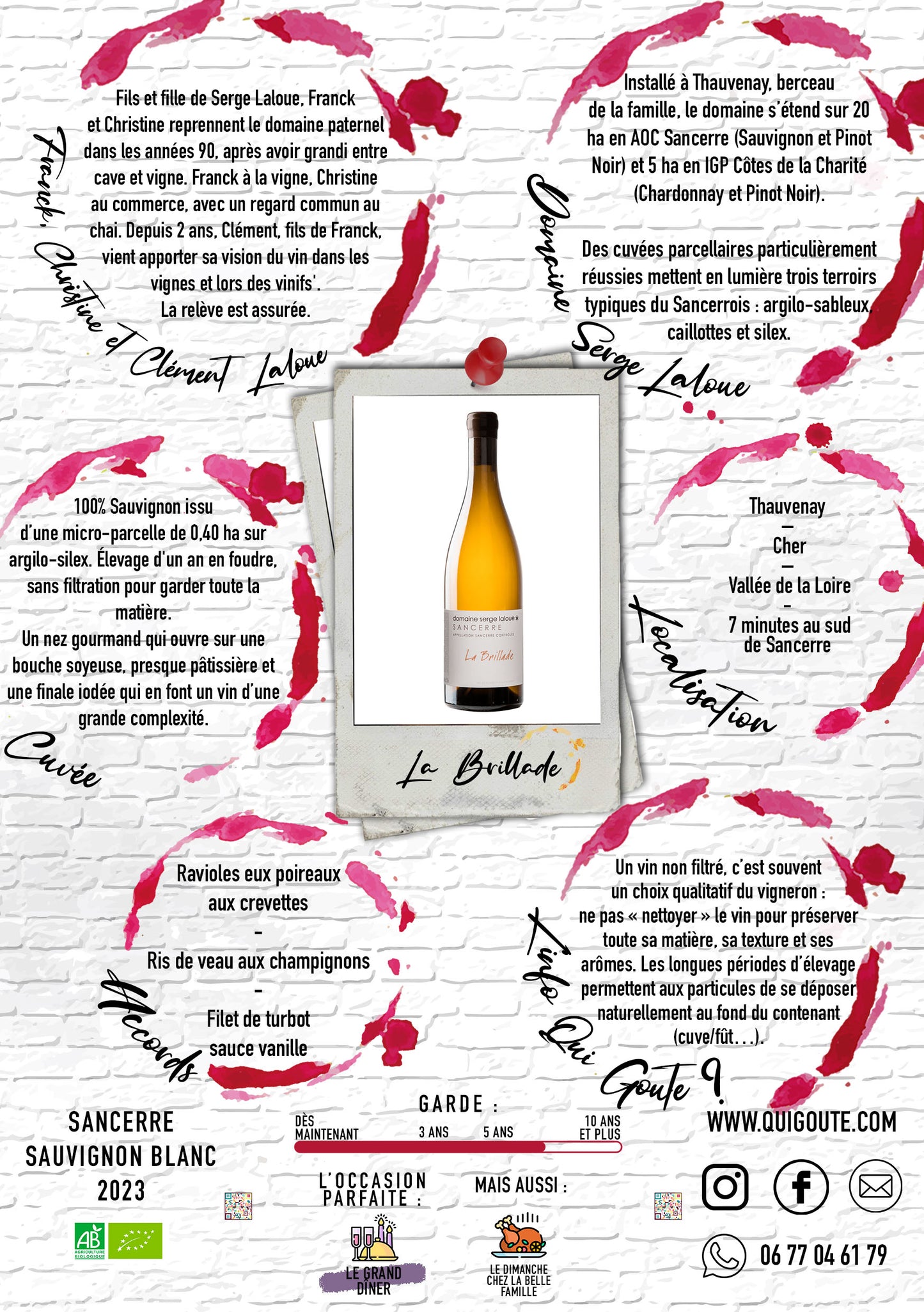 Sancerre "La Brillade" 2023 - Domaine Serge Laloue