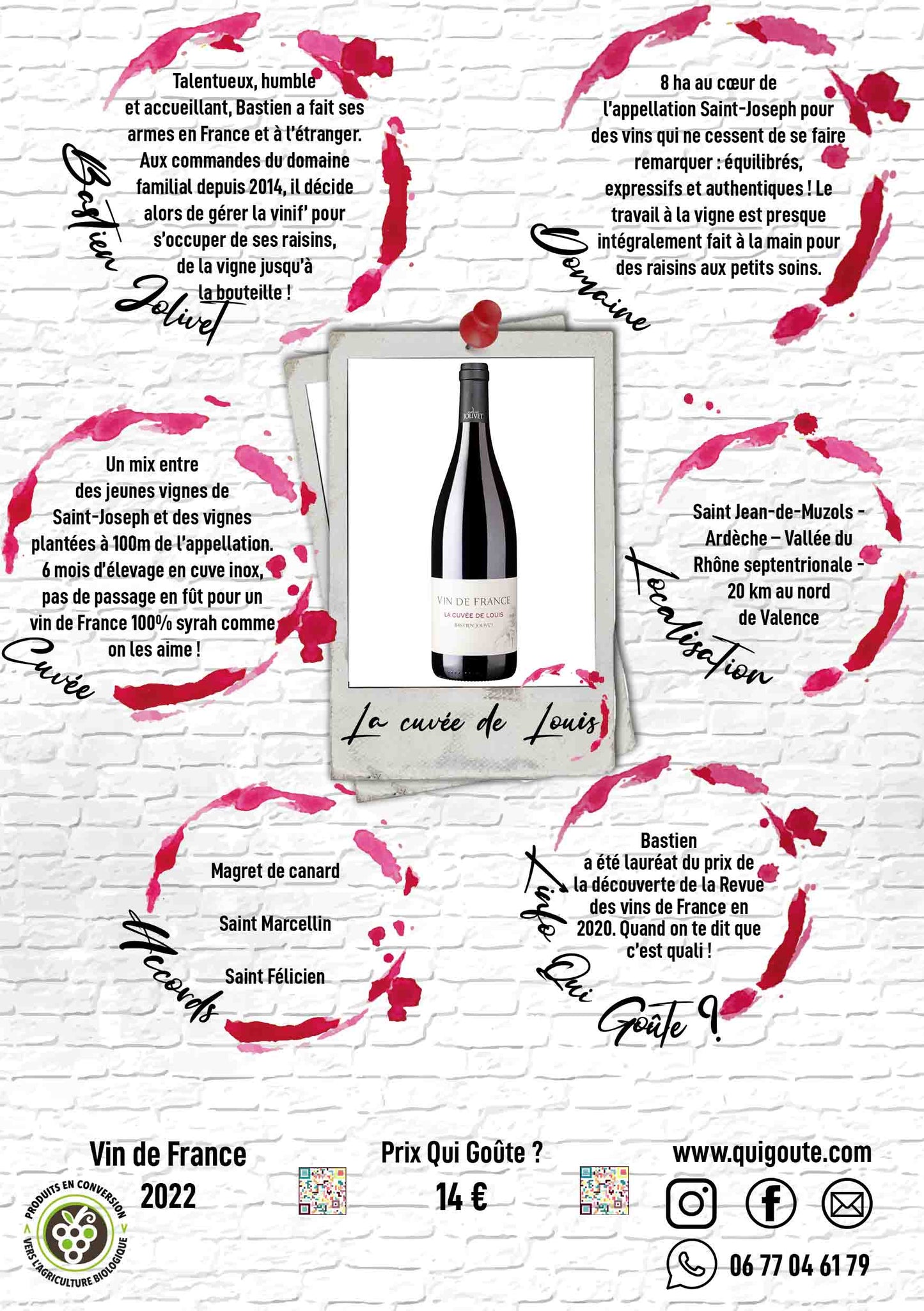 La cuvée de Louis 2023 - Bastien Jolivet