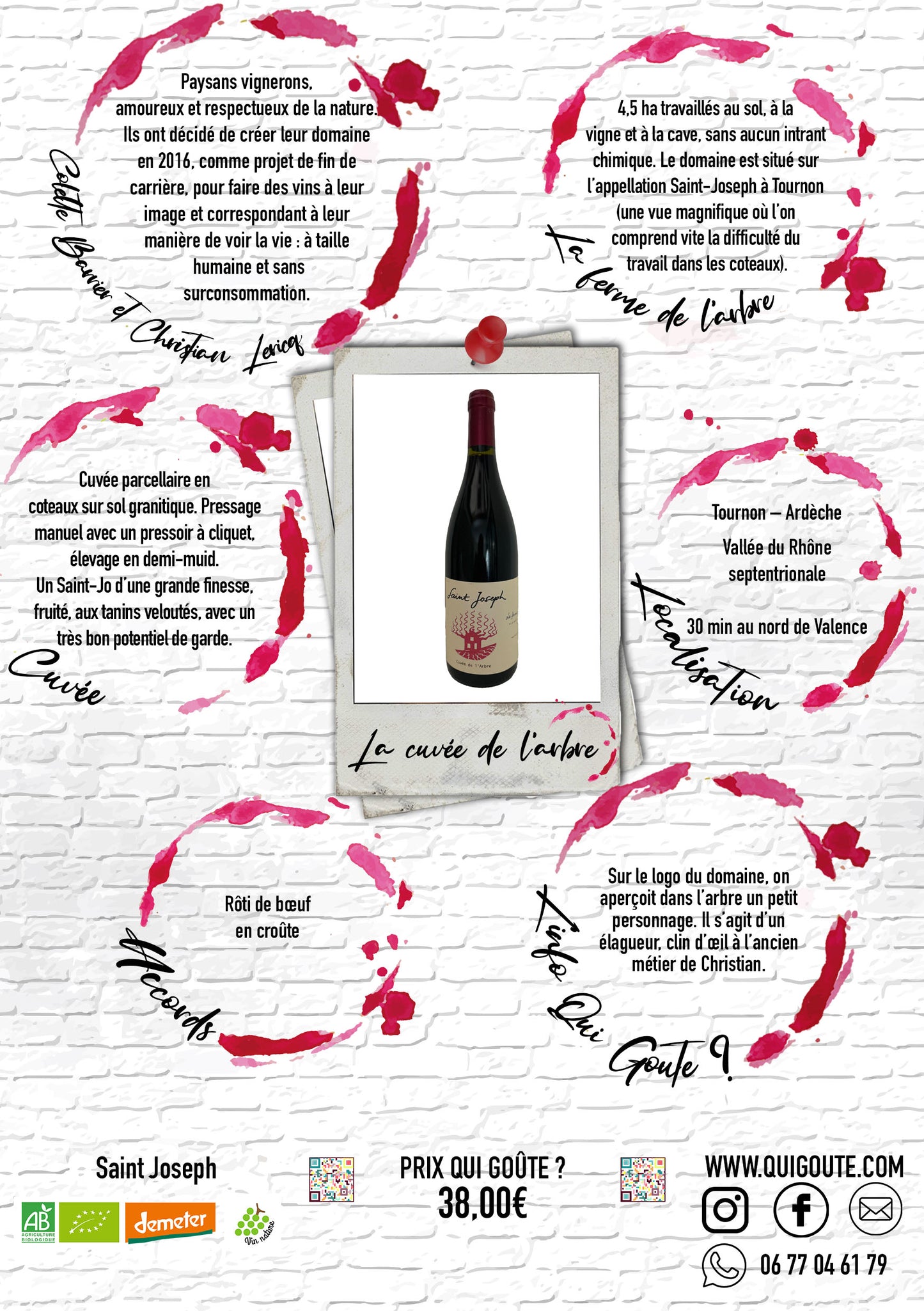 Saint Joseph La cuvée de l’arbre 2022