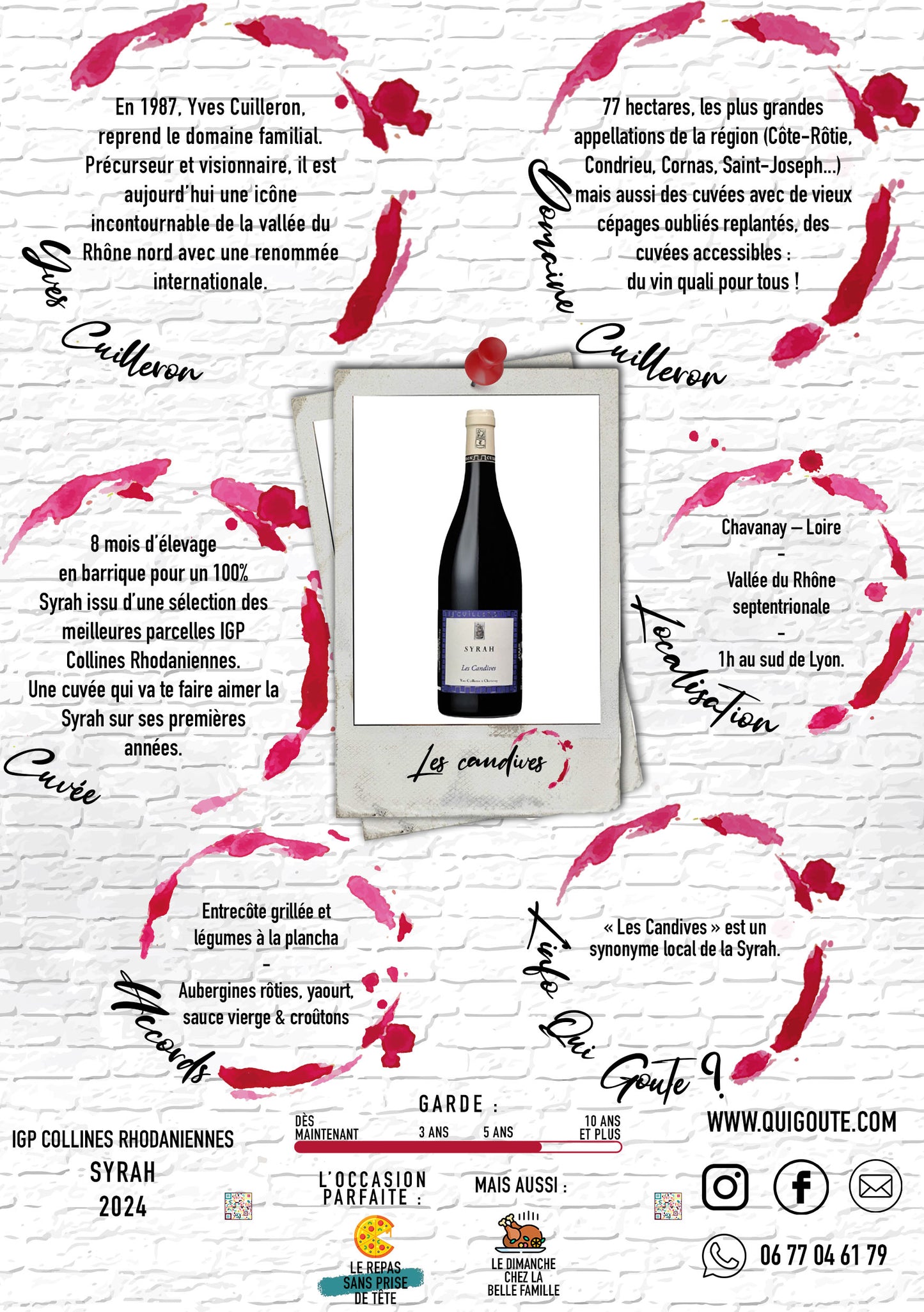 Syrah Les Candives 2022 - Yves Cuilleron