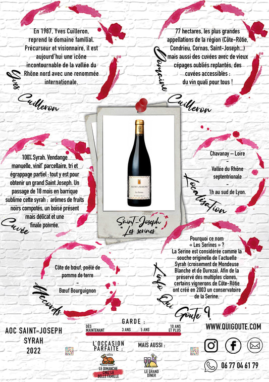 Saint-Joseph "Les Serines" 2022 - Yves Cuilleron