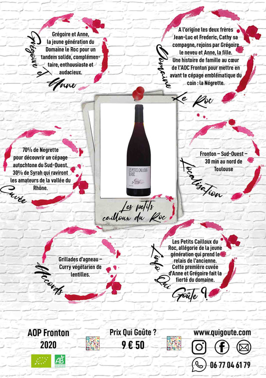 Les petits cailloux du Roc 2020 - Domaine le Roc