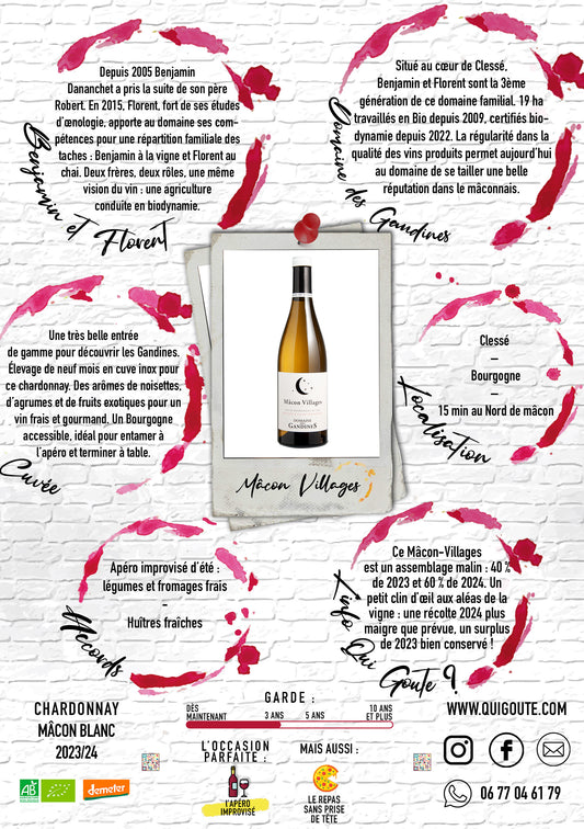 Mâcon Villages - Domaine des Gandines