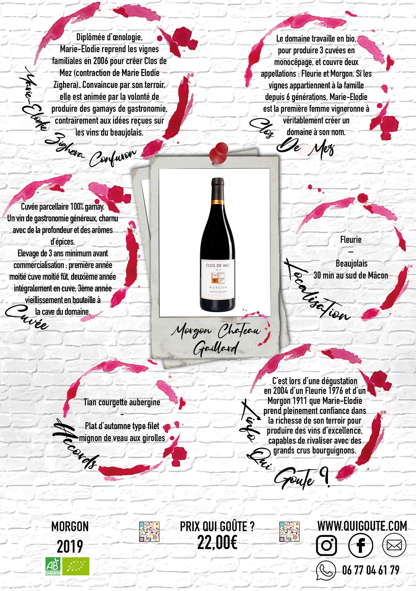 Morgon Château Gaillard 2019 - Clos de Mez