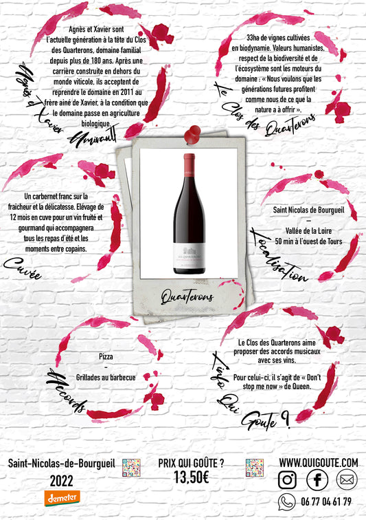 Les Quarterons 2022 - Clos des Quarterons