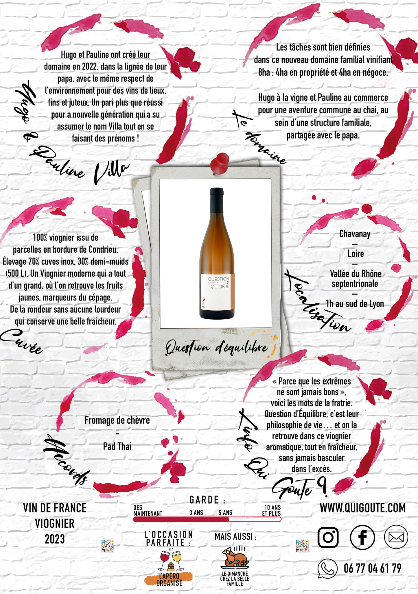 Question d'équilibre 2023 - Hugo et Pauline Villa