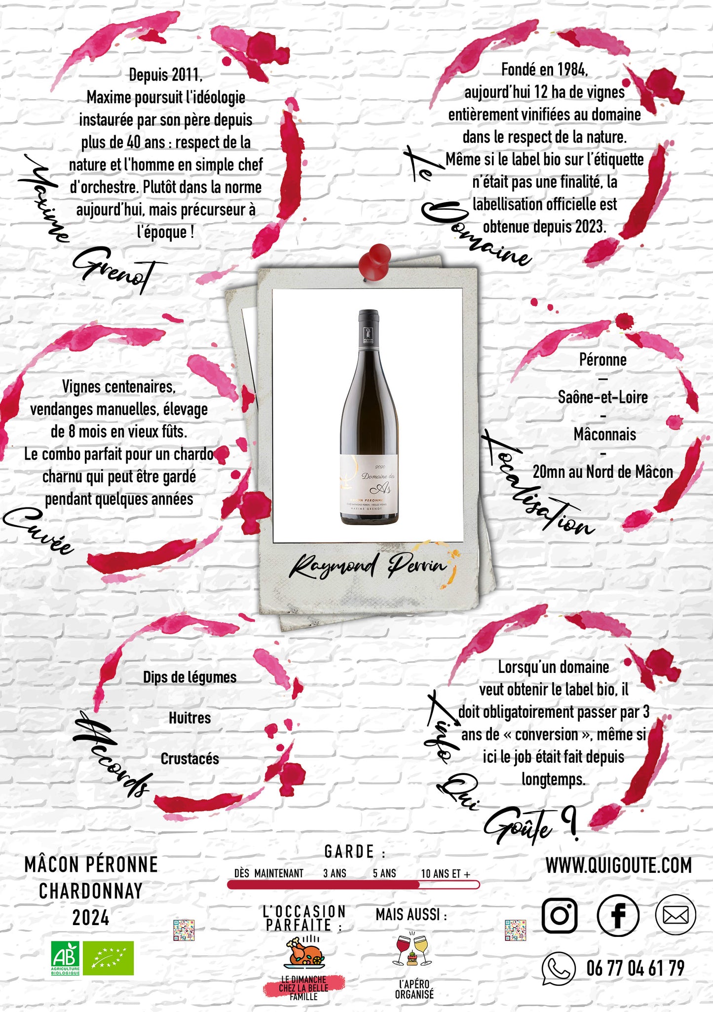 Mâcon Péronne "Raymond Perrin" 2024 - Domaine des As