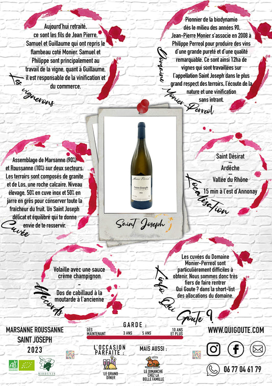 Saint-Joseph blanc - Monier Perréol