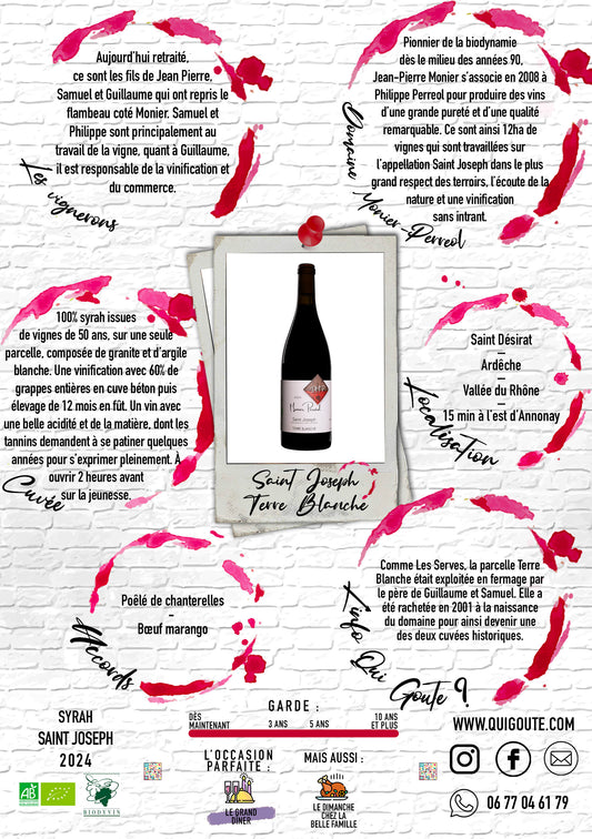 Saint-Joseph "Terre Blanche" 2024 - Monier Perréol