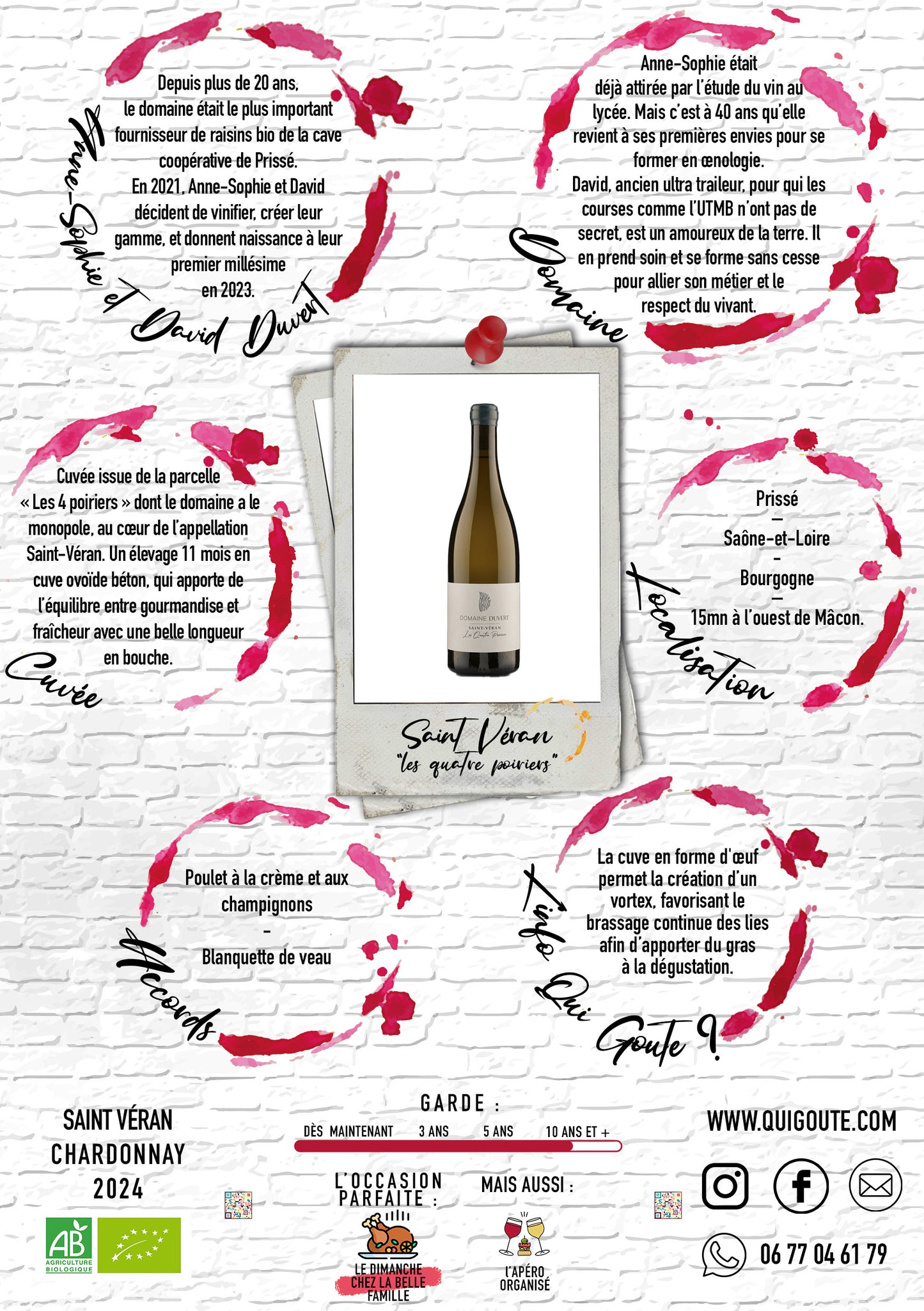 Saint Véran - Les Quatre Poiriers 2024 - Domaine Duvert