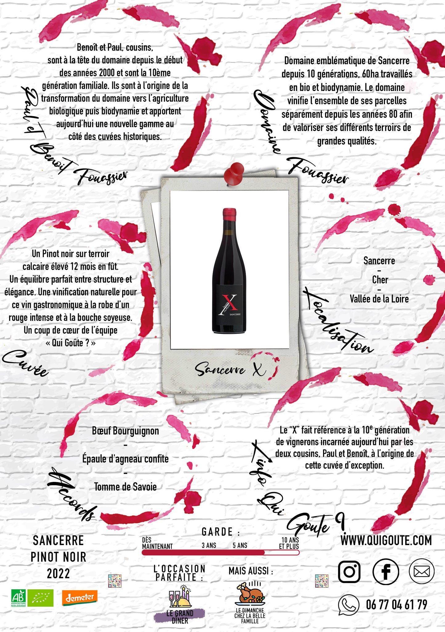 Sancerre "X" 2022 - Domaine Fouassier