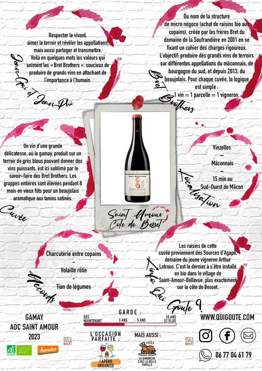 Saint Amour "Côte de Besset" Zen 2023 - Bret Brothers