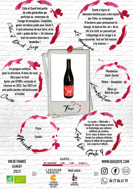 Taxi 2023 - Célia & David Large