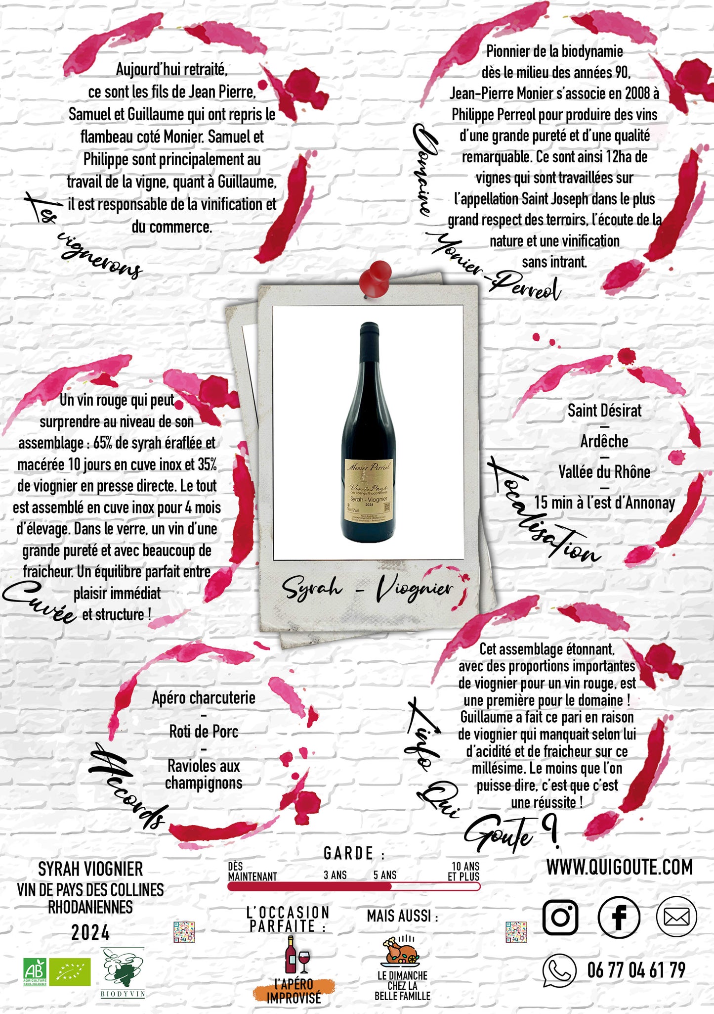 IGP Syrah/Viognier 2024 - Monier Perréol