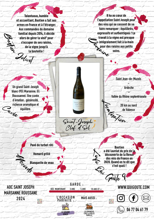 Saint-Joseph "Clef d'Sol" 2024 - Bastien Jolivet
