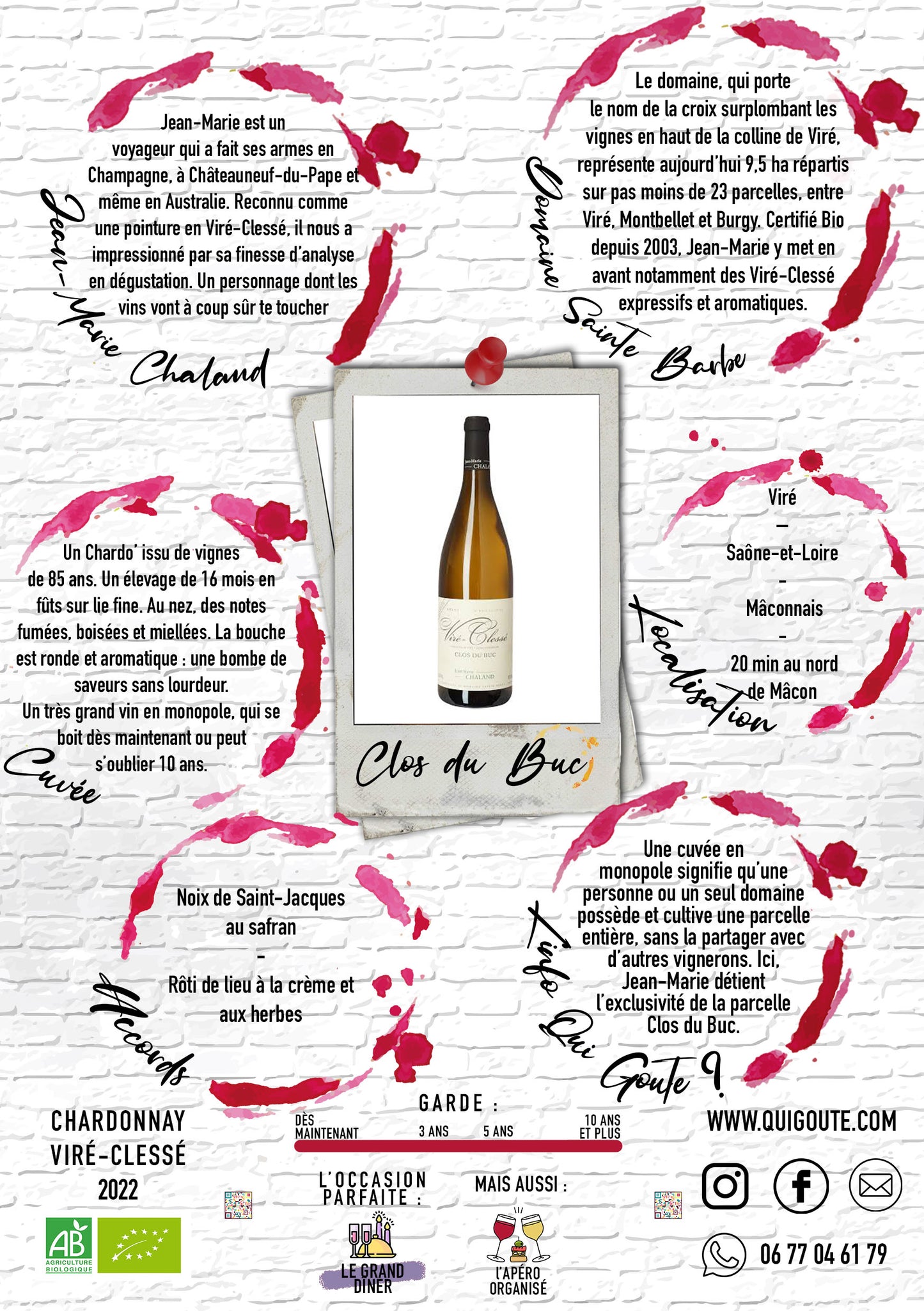 Clos du Buc 2022 - Jean-Marie Chaland