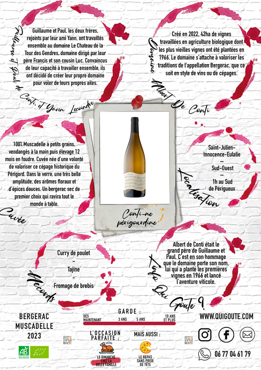 "Contine Périgourdine" 2023 - Domaine Albert de Conti