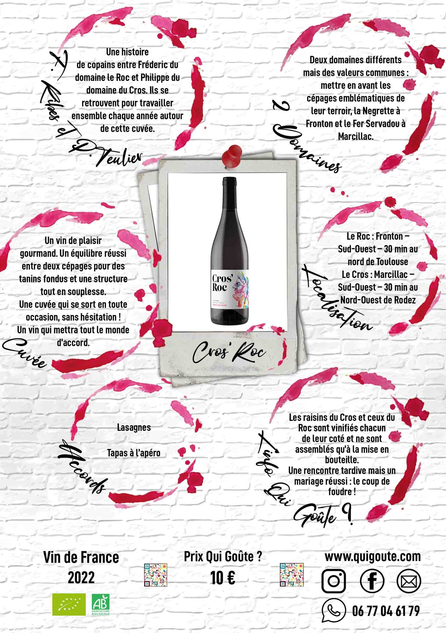 Cros'Roc 2022 - Domaine le Roc et du Cros