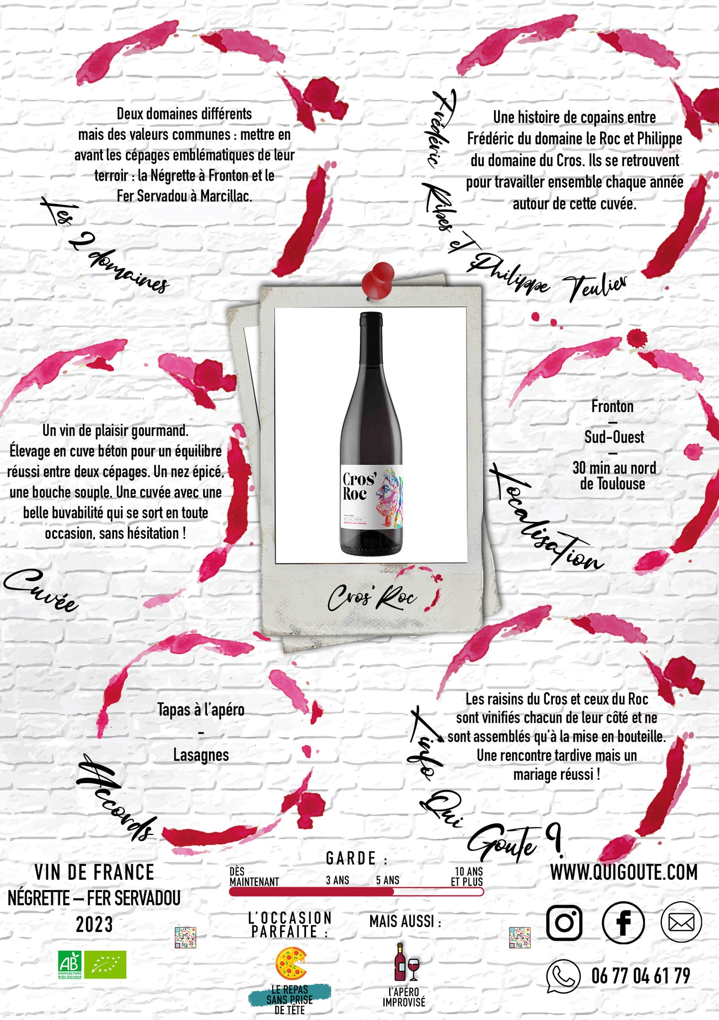 "Cros Roc" 2023 - Domaine du Cros et du Roc