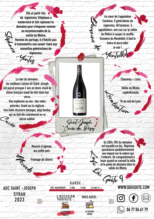 Saint-Joseph "Cuvée du Papy" 2023 - Stéphane Montez