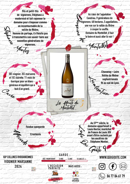 Les Hauts du Monteillet Blanc 2024 - Stéphane Montez