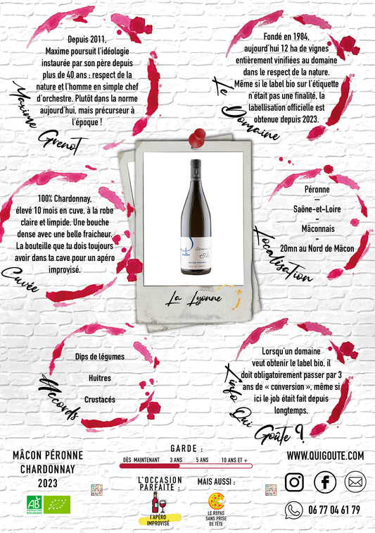 Mâcon Peronne La Lyonne 2023 - Domaine des As