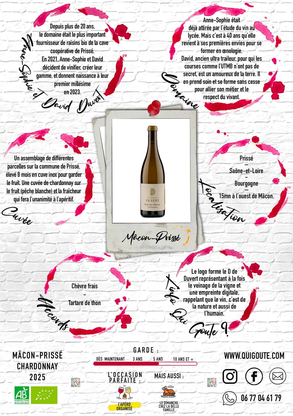 Mâcon-Prissé 2025 - Domaine Duvert