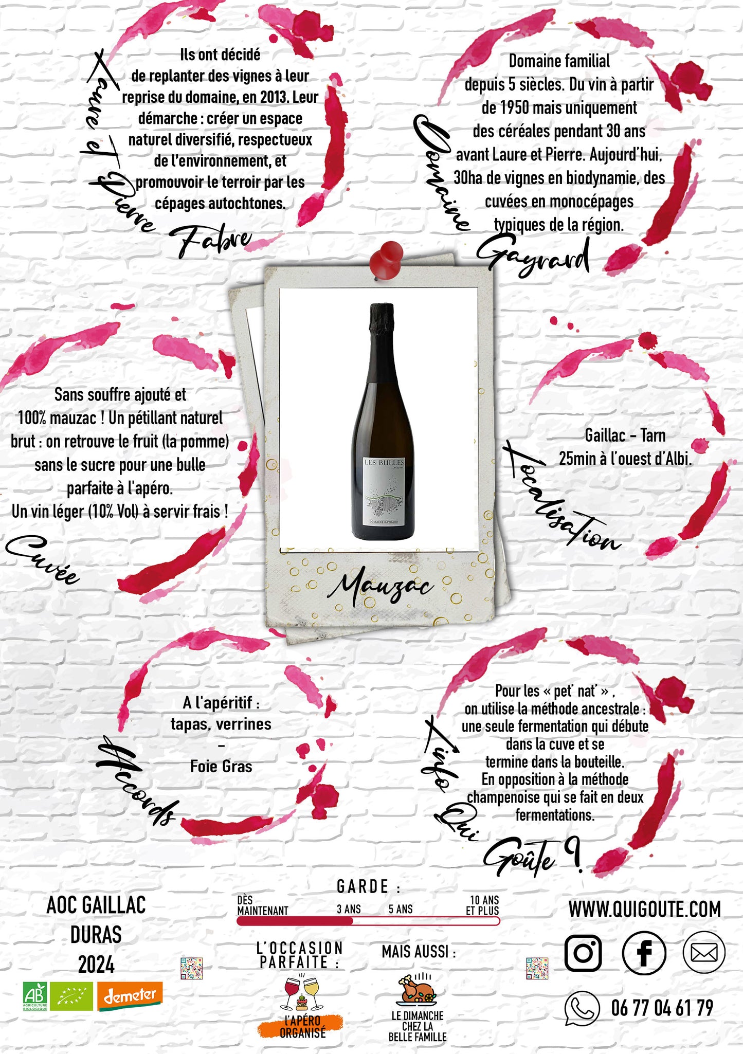 Les Bulles... Mauzac 2024 - Domaine Gayrard