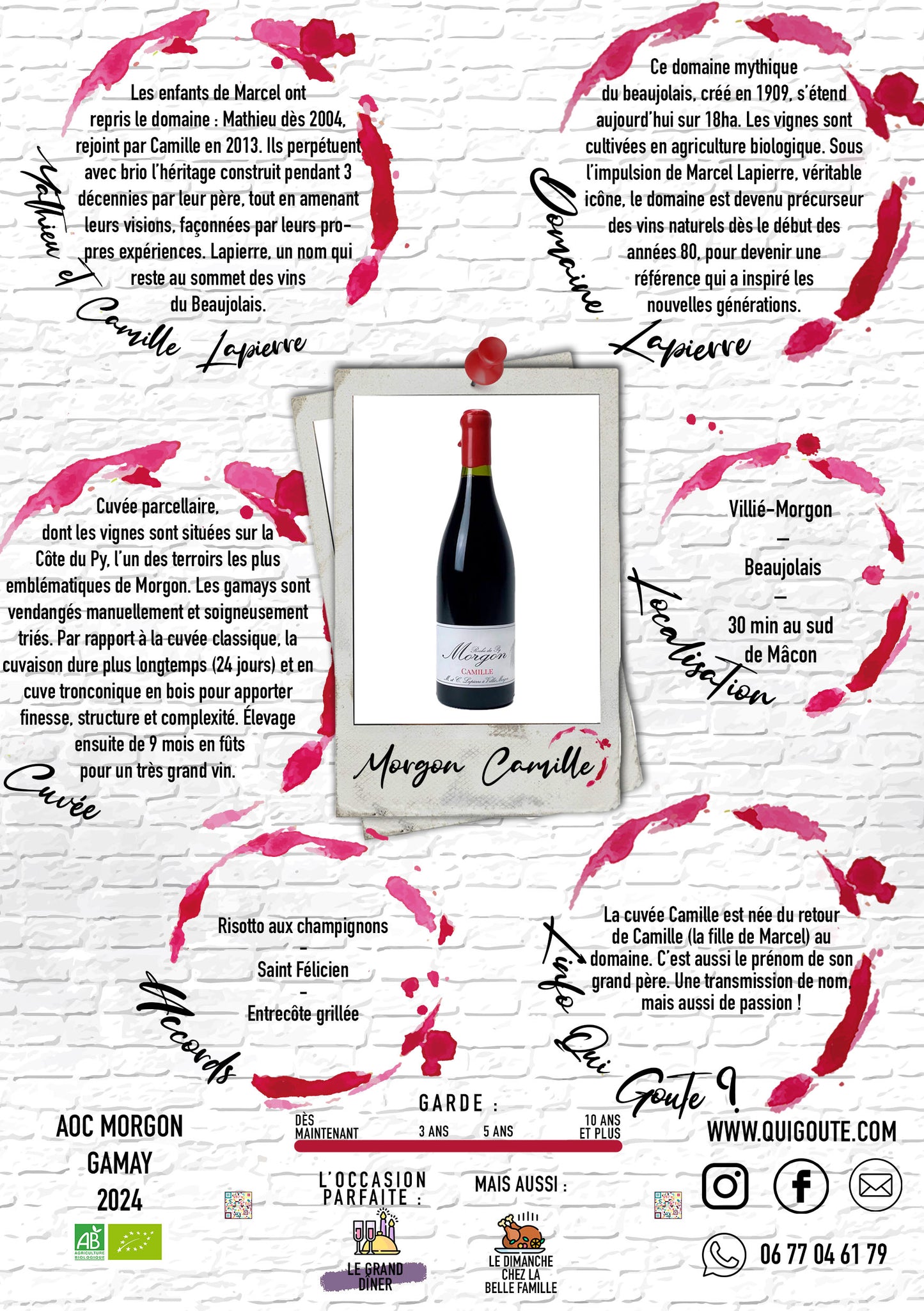 Morgon "Camille" 2024 - Domaine Lapierre