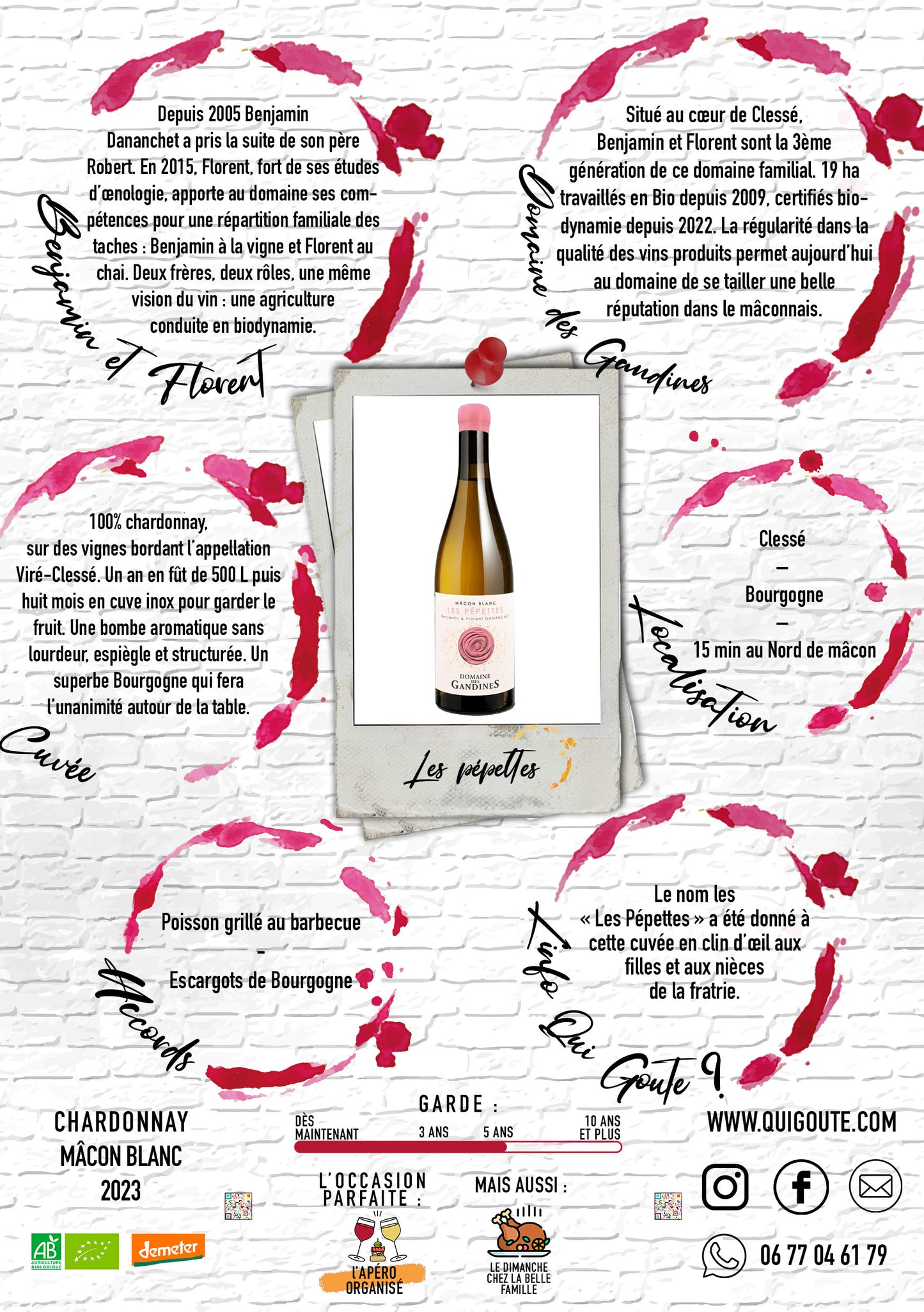 Les pépettes 2023 - Domaine des Gandines