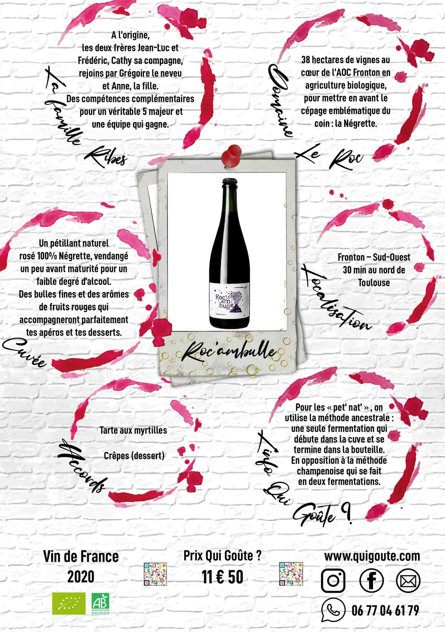 Roc'ambulle 2022 - Domaine le Roc