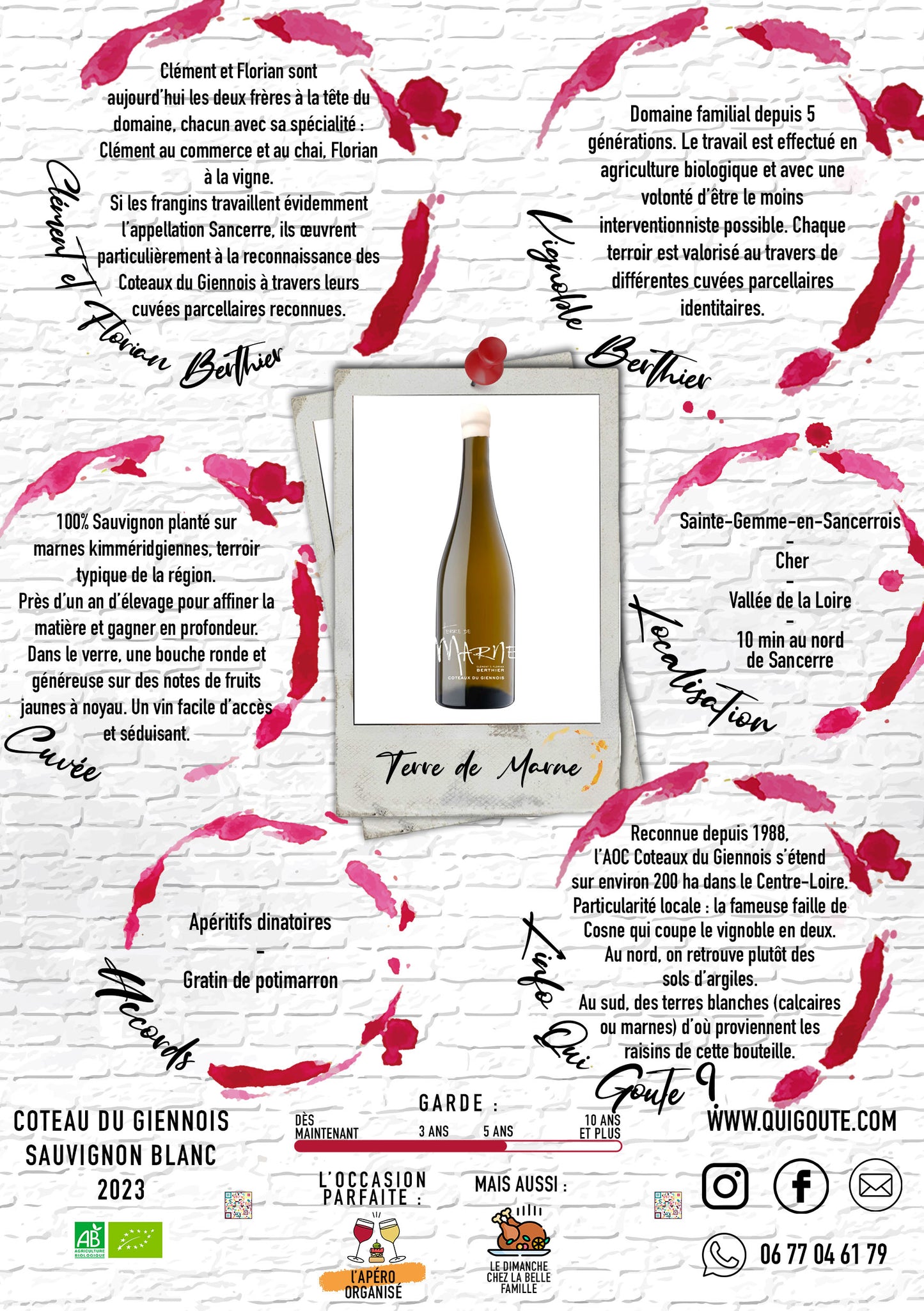 "Terre de Marne" 2023 - Vignobles Berthier