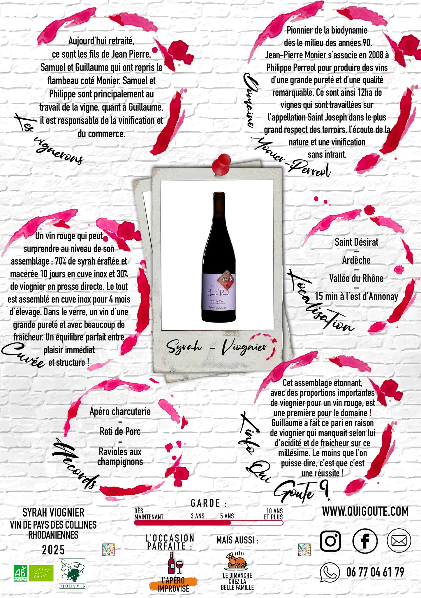 IGP "Syrah/Viognier" 2025 - Monier Perréol